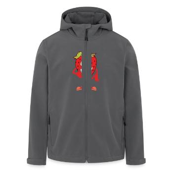 Erdbeere - Recycelte Männer Softshell-Jacke von Stanley/Stella - Anthrazit - Vorne - AI Model Male 185 light (185cm)