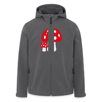 Fliegenpilz - Recycelte Männer Softshell-Jacke von Stanley/Stella - Anthrazit - Vorne - AI Model Male 185 light (185cm)