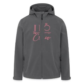 Ich tue Crew - Bachelorette Party Henne Nacht Geschenk - Recycelte Männer Softshell-Jacke von Stanley/Stella - Anthrazit - Vorne - AI Model Male 185 light (185cm)