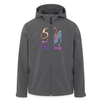 50. Geburtstag - 50 & Fabulous Turning Fifty Bday - Recycelte Männer Softshell-Jacke von Stanley/Stella - Anthrazit - Vorne - AI Model Male 185 light (185cm)