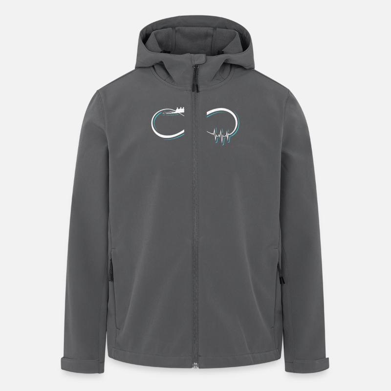 Rudern Geschenk / Design - Recycelte Männer Softshell-Jacke von Stanley/Stella - Anthrazit
