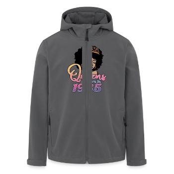 Königinnen werden 1985 geboren - 37. Geburtstag für Frauen - Recycelte Männer Softshell-Jacke von Stanley/Stella - Anthrazit - Vorne - AI Model Male 185 light (185cm)