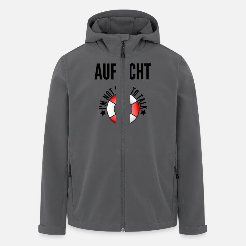 AUFSICHT Badeaufsicht - Recycelte Männer Softshell-Jacke von Stanley/Stella - Anthrazit