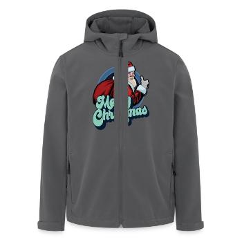 Frohe Weihnachten Weihnachtsmann Daumen hoch Weihnachtsgeschenk - Recycelte Männer Softshell-Jacke von Stanley/Stella - Anthrazit - Vorne - AI Model Male 185 light (185cm)