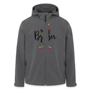 Bruder Elf Niedliches lustiges passendes Weihnachtskostüm - Recycelte Männer Softshell-Jacke von Stanley/Stella - Anthrazit - Vorne - AI Model Male 185 light (185cm)