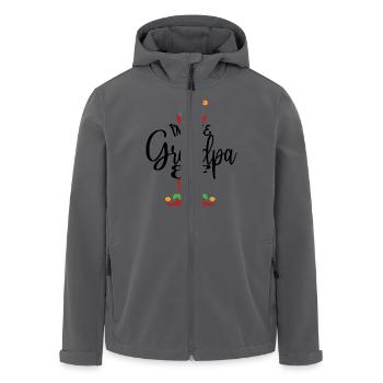 Opa Elf Niedliches lustiges passendes Weihnachtskostüm - Recycelte Männer Softshell-Jacke von Stanley/Stella - Anthrazit - Vorne - AI Model Male 185 light (185cm)