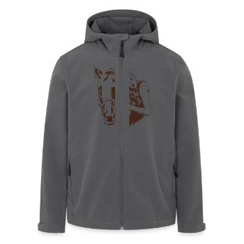 Mädchen Pferdeliebhaber, Pferdebesitzer, Reitgeschenk - Recycelte Männer Softshell-Jacke von Stanley/Stella - Anthrazit - Vorne - AI Model Male 185 light (185cm)