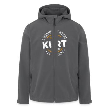 Kurt Der Mann Der Mythos Die Legende - Recycelte Männer Softshell-Jacke von Stanley/Stella - Anthrazit - Vorne - AI Model Male 185 light (185cm)