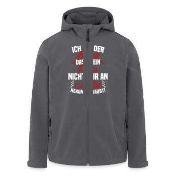 Ich Bin der Beweis DASS Papa Nicht nur an Autos - Recycelte Männer Softshell-Jacke von Stanley/Stella - Anthrazit - Vorne - AI Model Male 185 light (185cm)