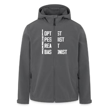 Optimist Pessimist Realist Bassoonist - Recycelte Männer Softshell-Jacke von Stanley/Stella - Anthrazit - Vorne - AI Model Male 185 light (185cm)