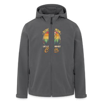 Dungeon Mom - Wie eine normale, aber coolere Mutter - Recycelte Männer Softshell-Jacke von Stanley/Stella - Anthrazit - Vorne - AI Model Male 185 light (185cm)