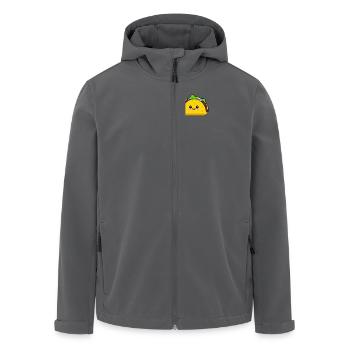 Kawaii Döner Kebap Design Pocket - Recycelte Männer Softshell-Jacke von Stanley/Stella - Anthrazit - Vorne - AI Model Male 185 light (185cm)