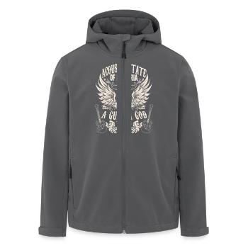 Hobby musician guitarist birthday 1998 - Recycelte Männer Softshell-Jacke von Stanley/Stella - Anthrazit - Vorne - AI Model Male 185 light (185cm)