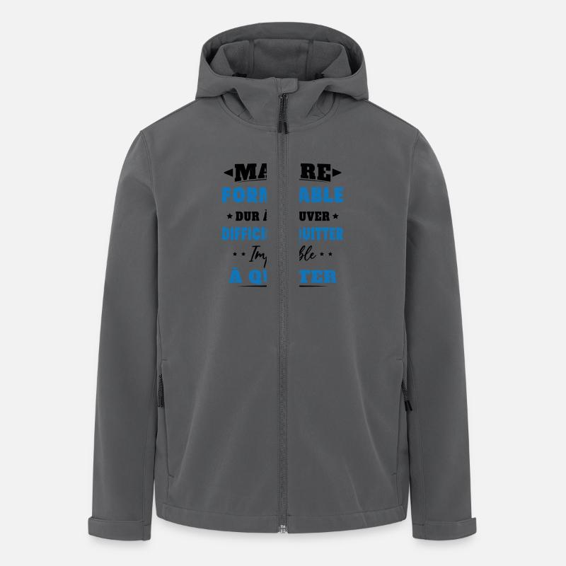 Maître formidable idée cadeau maître d'école - Veste softshell homme en polyester recyclé Stanley/Stella - charbon