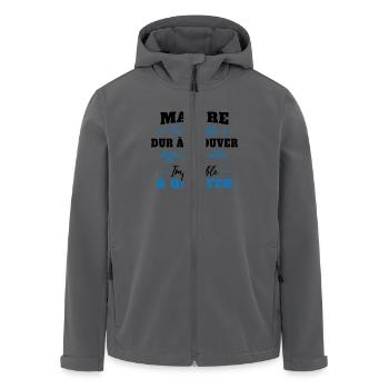 Maître formidable idée cadeau maître d'école - Veste softshell homme en polyester recyclé Stanley/Stella - charbon - Devant - AI Model Male 185 light (185cm)
