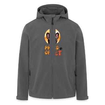 STOLZ AUF PET - Recycelte Männer Softshell-Jacke von Stanley/Stella - Anthrazit - Vorne - AI Model Male 185 light (185cm)