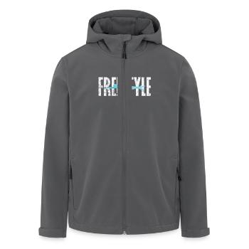 Freestyle Schwimmen - Recycelte Männer Softshell-Jacke von Stanley/Stella - Anthrazit - Vorne - AI Model Male 185 light (185cm)