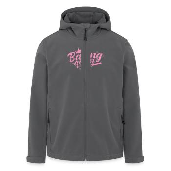 Baking Queen Konditor Torte - Recycelte Männer Softshell-Jacke von Stanley/Stella - Anthrazit - Vorne - AI Model Male 185 light (185cm)