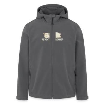 Adventure Dreamer Schlafanzug Pyjama - Recycelte Männer Softshell-Jacke von Stanley/Stella - Anthrazit - Vorne - AI Model Male 185 light (185cm)
