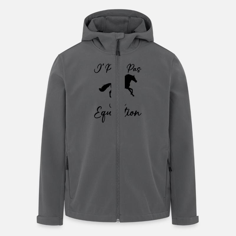 Je Peux Pas J'ai Équitation - Veste softshell homme en polyester recyclé Stanley/Stella - charbon