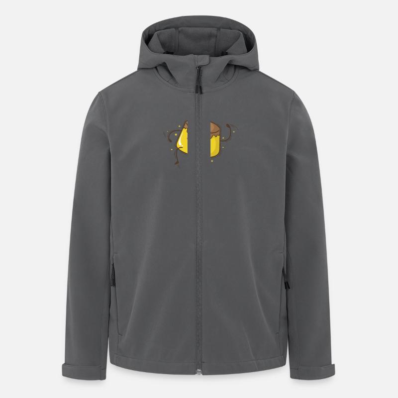Pudding rennt Nachspeise - Recycelte Männer Softshell-Jacke von Stanley/Stella - Anthrazit