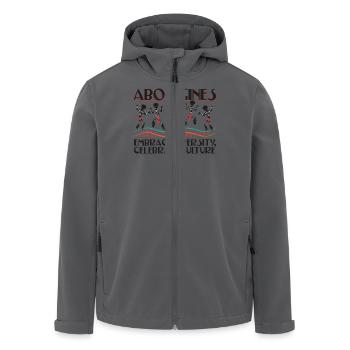 Aborigines Embrace Diversity - Recycelte Männer Softshell-Jacke von Stanley/Stella - Anthrazit - Vorne - AI Model Male 185 light (185cm)