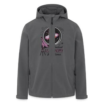 Taktischer Astronomie-Praktiker - Recycelte Männer Softshell-Jacke von Stanley/Stella - Anthrazit - Vorne - AI Model Male 185 light (185cm)