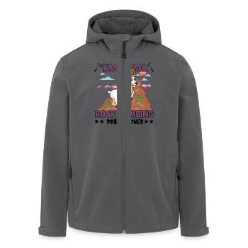 Taktischer Kletterüber - Recycelte Männer Softshell-Jacke von Stanley/Stella - Anthrazit - Vorne - AI Model Male 185 light (185cm)
