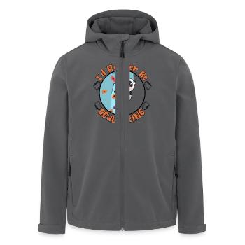Ich würde lieber bouldern - Recycelte Männer Softshell-Jacke von Stanley/Stella - Anthrazit - Vorne - AI Model Male 185 light (185cm)