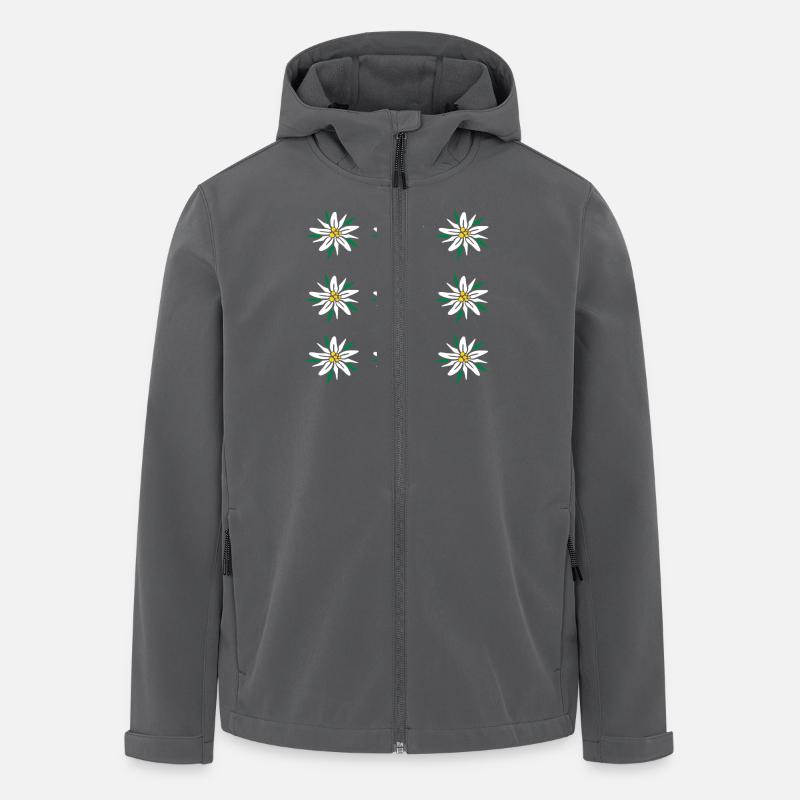 Edelweiss - Veste softshell homme en polyester recyclé Stanley/Stella - charbon