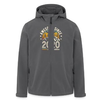 2020 - Recycelte Männer Softshell-Jacke von Stanley/Stella - Anthrazit - Vorne - AI Model Male 185 light (185cm)