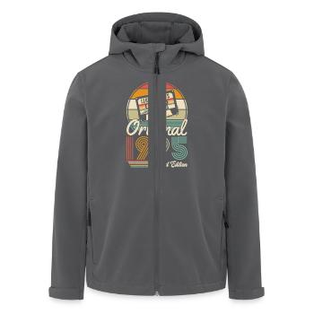 1995 Geburtstagsgeschenk 1995 Jahrgang 1995 Geschenk - Recycelte Männer Softshell-Jacke von Stanley/Stella - Anthrazit - Vorne - AI Model Male 185 light (185cm)