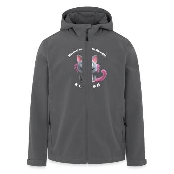 Schau mir in die Augen Kleines - Recycelte Männer Softshell-Jacke von Stanley/Stella - Anthrazit - Vorne - AI Model Male 185 light (185cm)