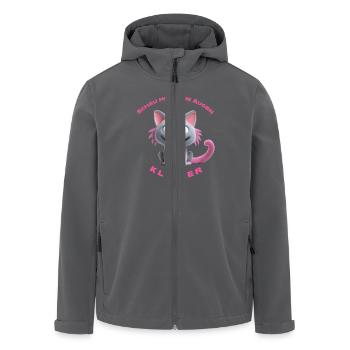 Schau mir in die Augen Kleiner - Recycelte Männer Softshell-Jacke von Stanley/Stella - Anthrazit - Vorne - AI Model Male 185 light (185cm)