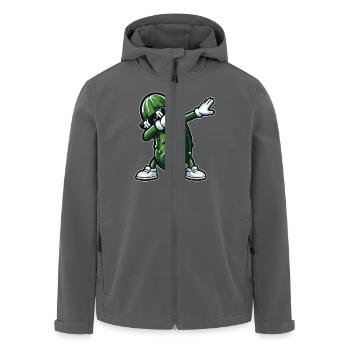 Dabbing Gurke Dab Gurke Dill Gurke Gurke Lustig - Recycelte Männer Softshell-Jacke von Stanley/Stella - Anthrazit - Vorne - AI Model Male 185 light (185cm)