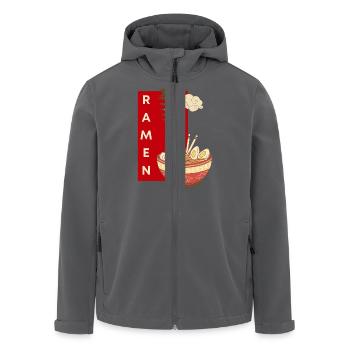 Ramen Japanische Kunst für Nudeln und Feinschmecker - Recycelte Männer Softshell-Jacke von Stanley/Stella - Anthrazit - Vorne - AI Model Male 185 light (185cm)