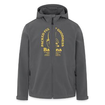 Bananen-Nährwert - Recycelte Männer Softshell-Jacke von Stanley/Stella - Anthrazit - Vorne - AI Model Male 185 light (185cm)