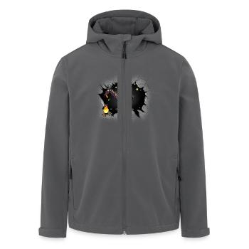 Pferde Pferd Westernpferd Halloween Lagerfeuer - Recycelte Männer Softshell-Jacke von Stanley/Stella - Anthrazit - Vorne - AI Model Male 185 light (185cm)