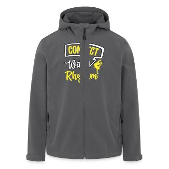 Verbinden Sie sich mit Rhythmus - Recycelte Männer Softshell-Jacke von Stanley/Stella - Anthrazit - Vorne - AI Model Male 185 light (185cm)