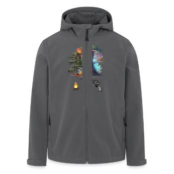 Halloween Erdnuss Erdnüsse lustig Kinder - Recycelte Männer Softshell-Jacke von Stanley/Stella - Anthrazit - Vorne - AI Model Male 185 light (185cm)