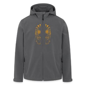 Okkulte Vinyl-Monde Vinyl-Monde - Recycelte Männer Softshell-Jacke von Stanley/Stella - Anthrazit - Vorne - AI Model Male 185 light (185cm)