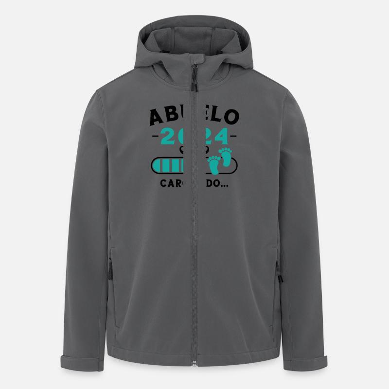 Opa 2024 Wird geladen - Recycelte Männer Softshell-Jacke von Stanley/Stella - Anthrazit