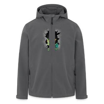 Vollmond Drache Drachen Mond Fabelwesen - Recycelte Männer Softshell-Jacke von Stanley/Stella - Anthrazit - Vorne - AI Model Male 185 light (185cm)
