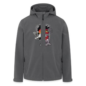 Leuchtturm Leuchttürme Möwe Möwen - Recycelte Männer Softshell-Jacke von Stanley/Stella - Anthrazit - Vorne - AI Model Male 185 light (185cm)