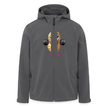 Erdnuss Kraftsport Gym Hanteln Hantel Training - Recycelte Männer Softshell-Jacke von Stanley/Stella - Anthrazit - Vorne - AI Model Male 185 light (185cm)