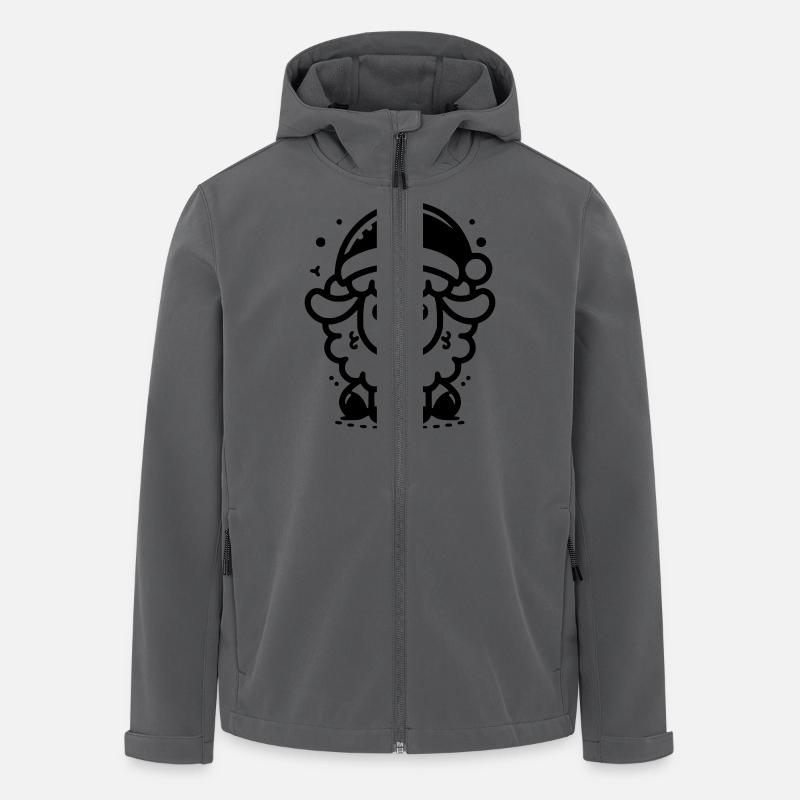 Mouton de Noël - Veste softshell homme en polyester recyclé Stanley/Stella - charbon