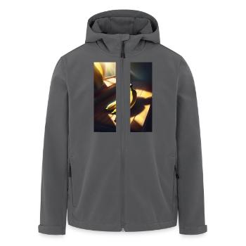 Leckere Bananenfrüchte - Recycelte Männer Softshell-Jacke von Stanley/Stella - Anthrazit - Vorne - AI Model Male 185 light (185cm)