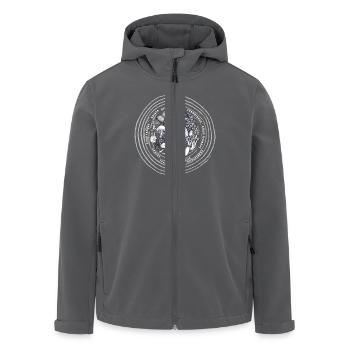 Pilze Natur Mushrooms Nature - Recycelte Männer Softshell-Jacke von Stanley/Stella - Anthrazit - Vorne - AI Model Male 185 light (185cm)