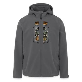Fuchs Füchse Füchsin Natur Naturliebhaber - Recycelte Männer Softshell-Jacke von Stanley/Stella - Anthrazit - Vorne - AI Model Male 185 light (185cm)