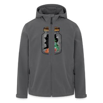 Weihnachten Nikolaus Fuchs Santa Kinder - Recycelte Männer Softshell-Jacke von Stanley/Stella - Anthrazit - Vorne - AI Model Male 185 light (185cm)